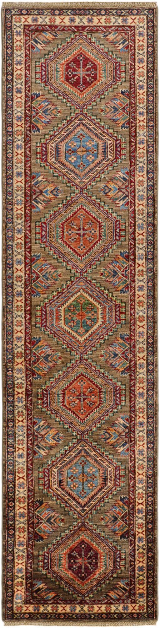 2' 8 x 10' 8 Hand Knotted Kazak Round Rug