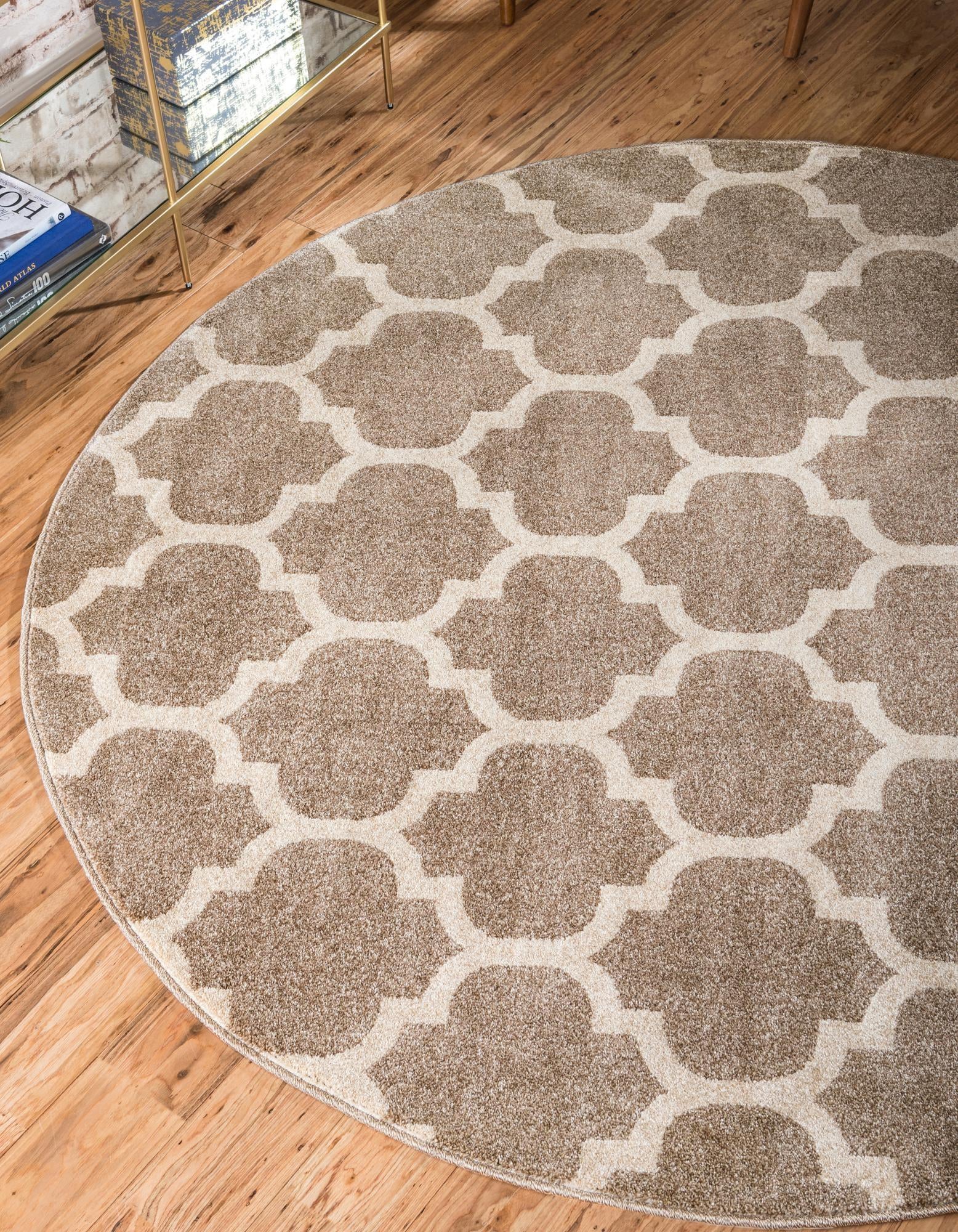 7' 10 x 7' 10 Lattice Round Rug