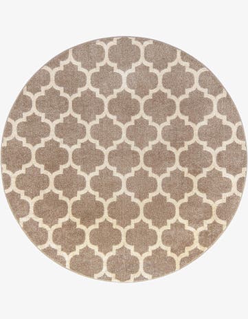 7' 10 x 7' 10 Lattice Round Rug