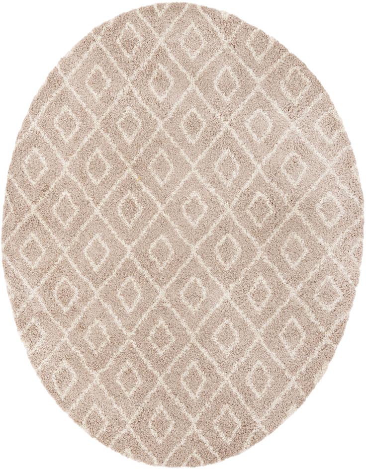 Detail image of 10' x 10' Lattice Shag Round Rug