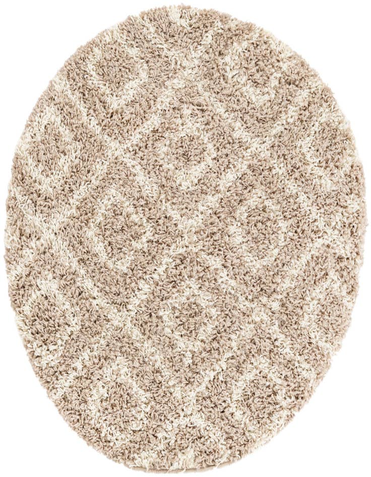 Detail image of 3' 3 x 3' 3 Lattice Shag Round Rug