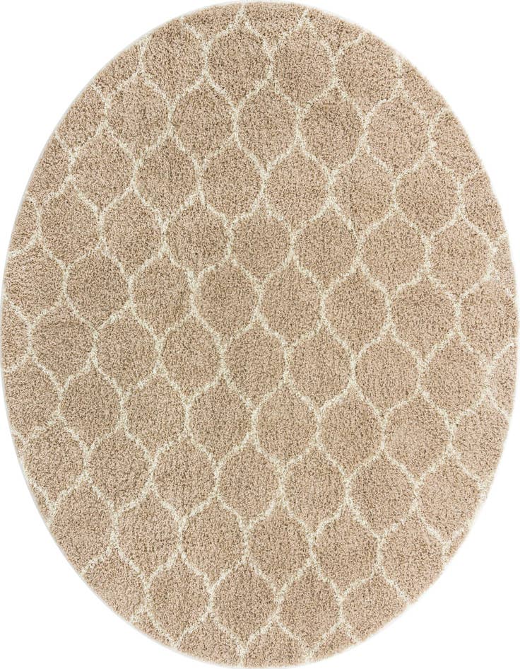 Detail image of 10' x 10' Lattice Shag Round Rug
