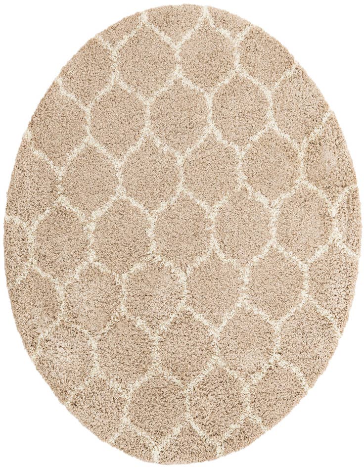 Detail image of 6' x 6' Lattice Shag Round Rug