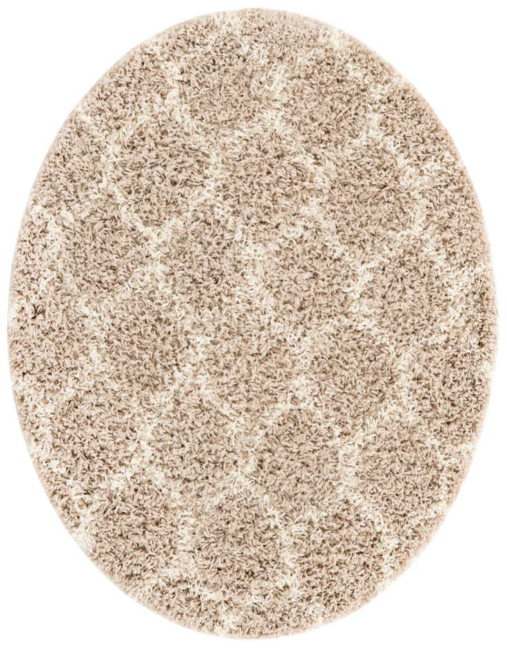 Detail image of 3' 3 x 3' 3 Lattice Shag Round Rug