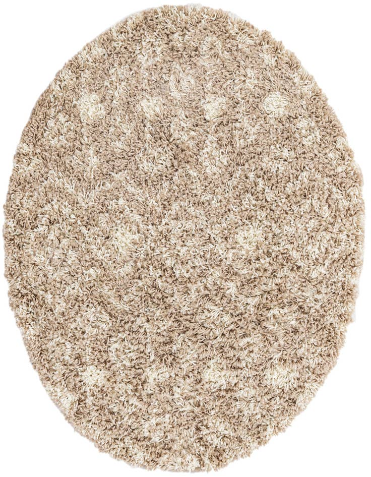 Detail image of 3' x 3' Moroccan Trellis Shag Round Rug