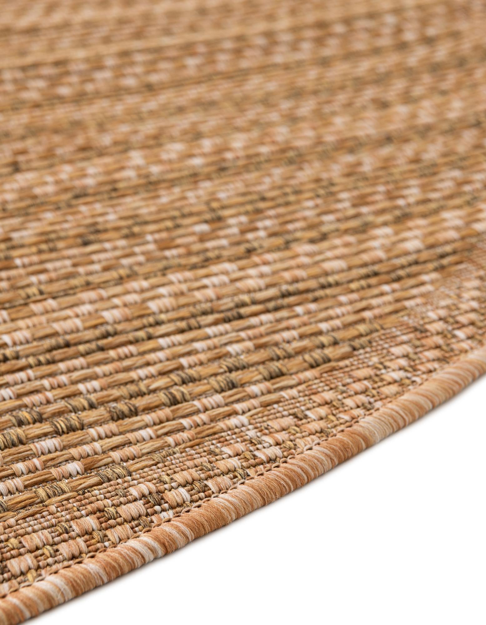 7' 10 x 7' 10 Easy-Clean Border Indoor / Outdoor Round Rug