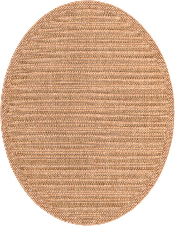 Detail image of 6' x 6' Easy-Clean Border Indoor / Outdoor Round Rug