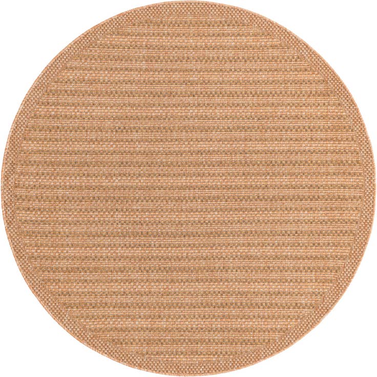 Detail image of 6' x 6' Easy-Clean Border Indoor / Outdoor Round Rug