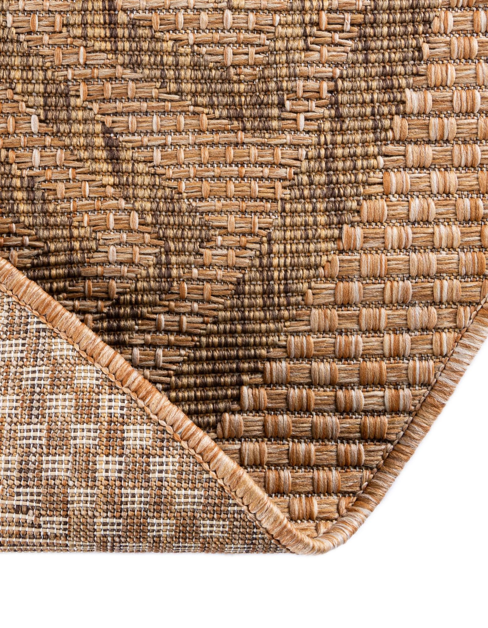 6' x 6' Easy-Clean Border Indoor / Outdoor Round Rug