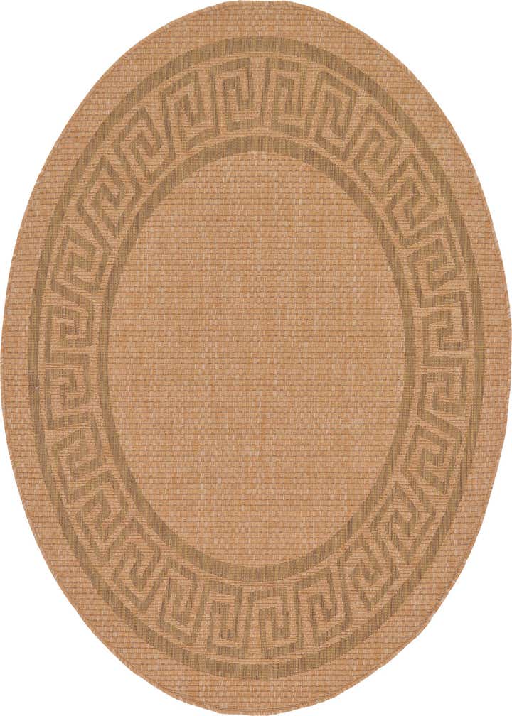 6' x 6' Easy-Clean Border Indoor / Outdoor Round Rug