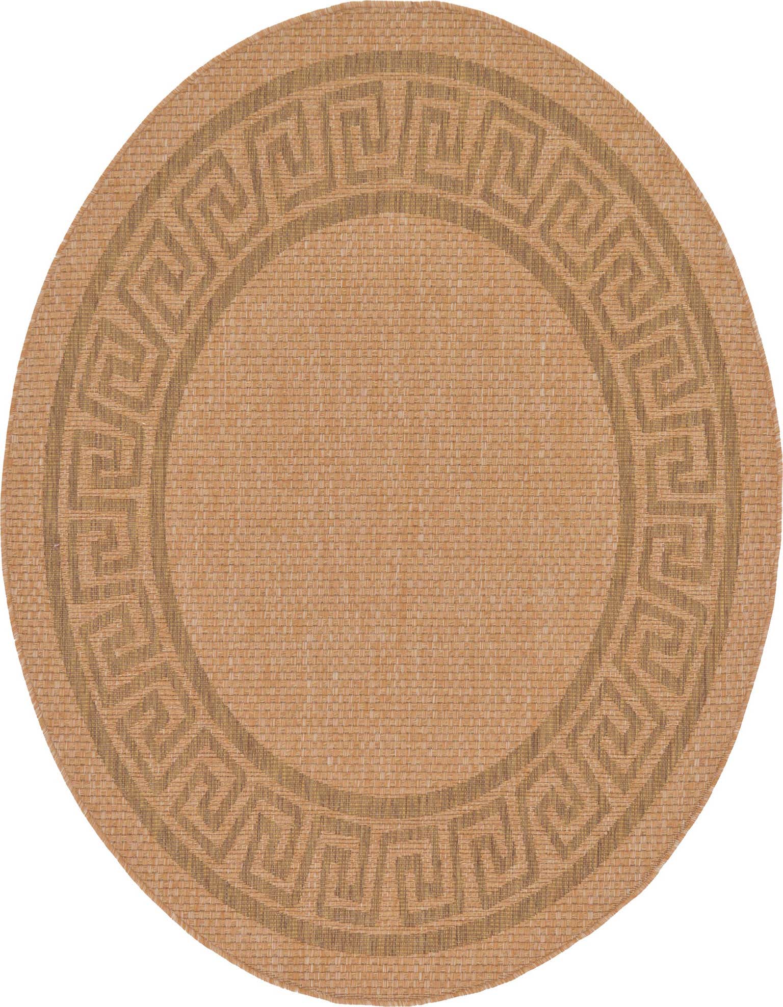 6' x 6' Easy-Clean Border Indoor / Outdoor Round Rug