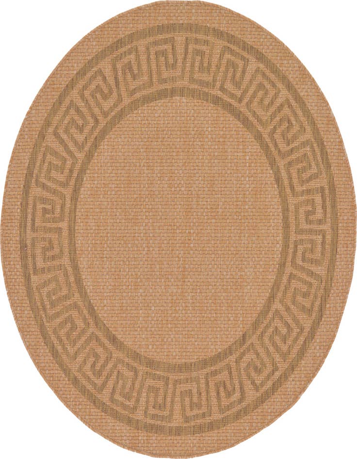 Detail image of 6' x 6' Easy-Clean Border Indoor / Outdoor Round Rug
