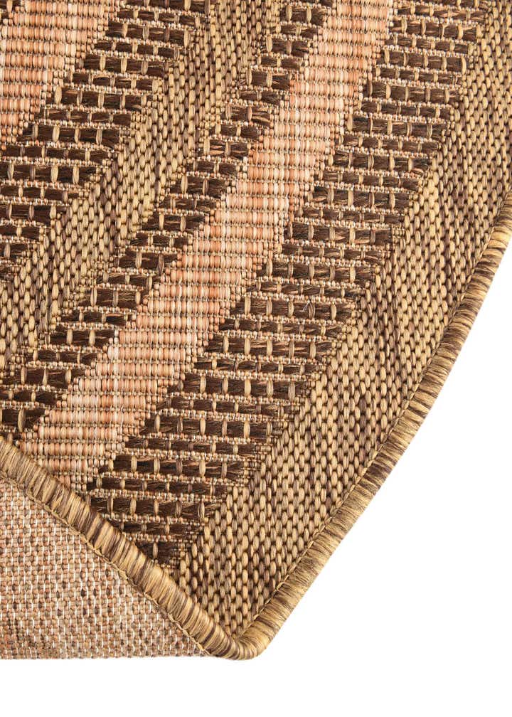 6' x 6' Easy-Clean Border Indoor / Outdoor Round Rug