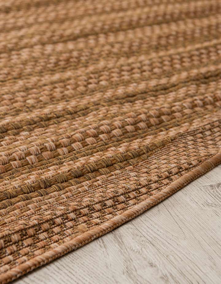 6' x 6' Easy-Clean Border Indoor / Outdoor Round Rug