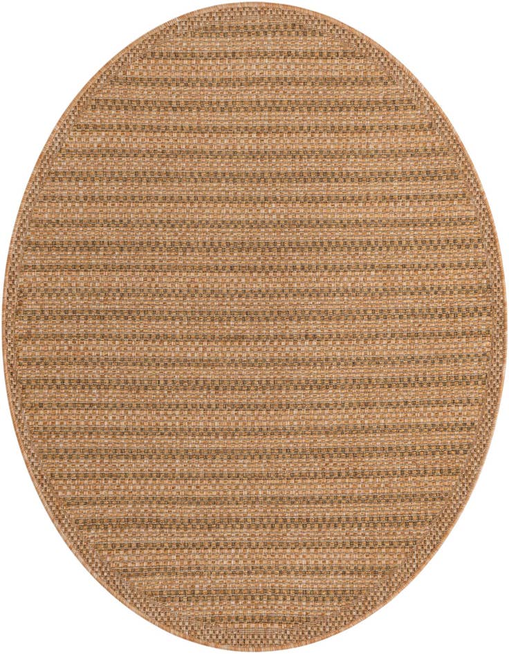 Detail image of 5' 3 x 5' 3 Easy-Clean Border Indoor / Outdoor Round Rug