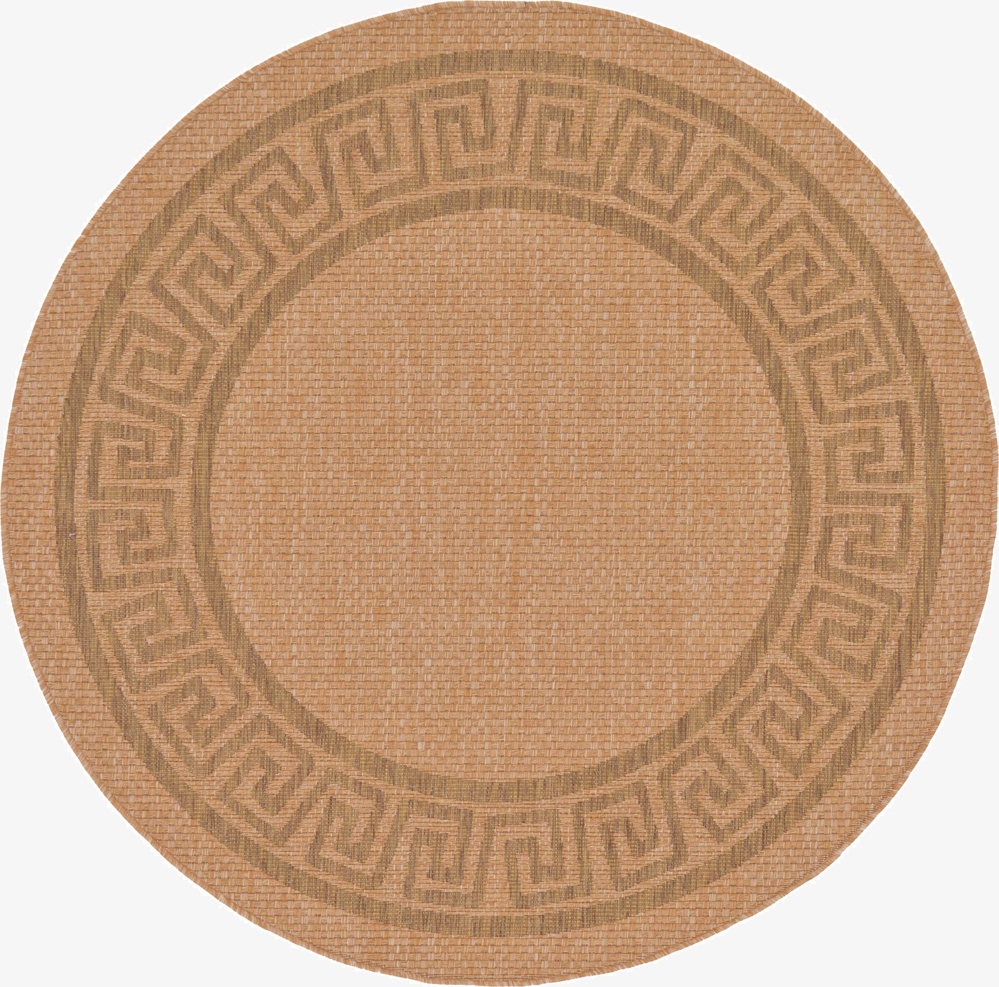 6' x 6'  Washable Border Indoor / Outdoor Round Rug