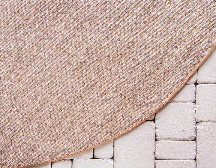 6' x 6' Easy-Clean Modern Indoor / Outdoor Round Rug