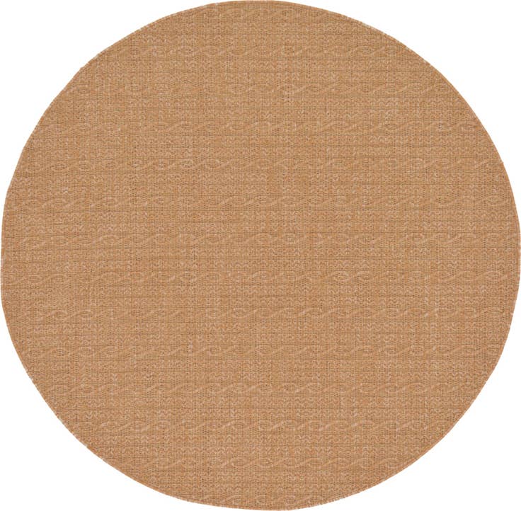 Detail image of 6' x 6' Easy-Clean Modern Indoor / Outdoor Round Rug