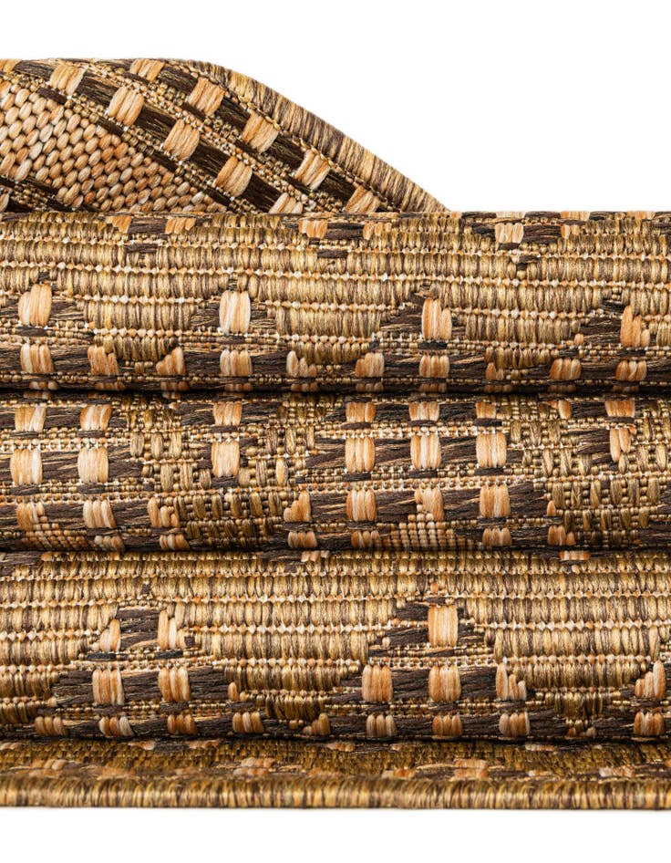 Detail image of 6' x 6'  Washable Modern Indoor / Outdoor Round Rug