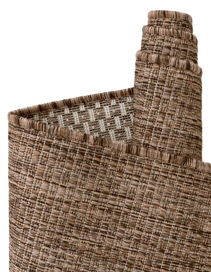 Detail image of 4' 1 x 4' 1 Easy-Clean Solid Indoor / Outdoor Round Rug