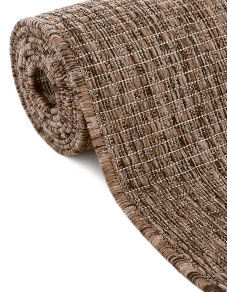 Detail image of 4' 1 x 4' 1 Easy-Clean Solid Indoor / Outdoor Round Rug