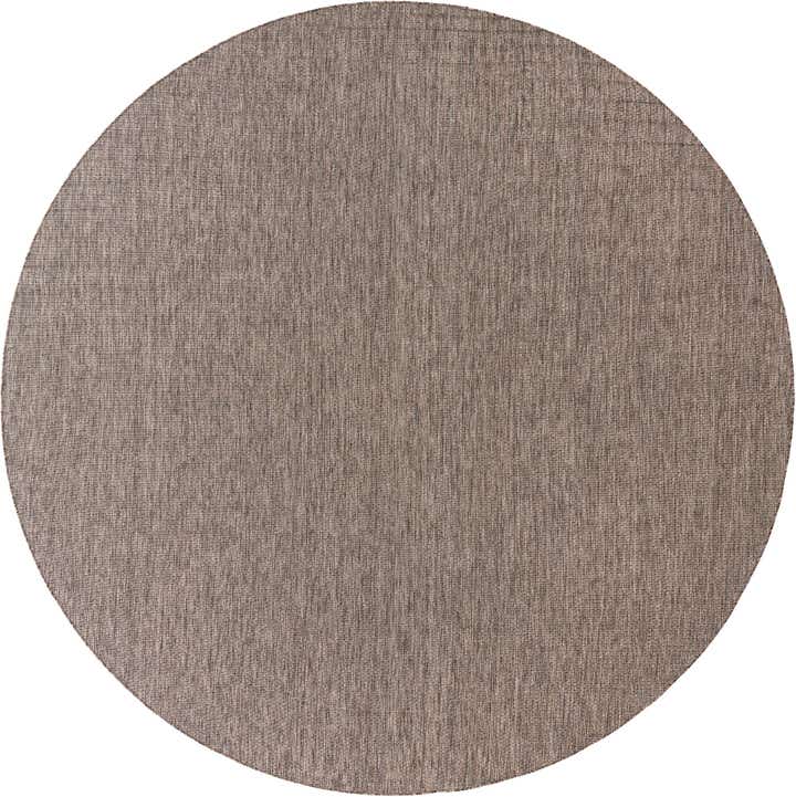 13' x 13' Easy-Clean Solid Indoor / Outdoor Round Rug