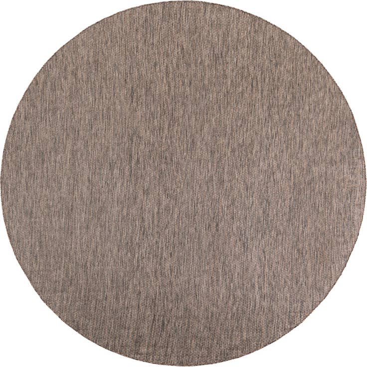 Detail image of 10' x 10' Easy-Clean Solid Indoor / Outdoor Round Rug