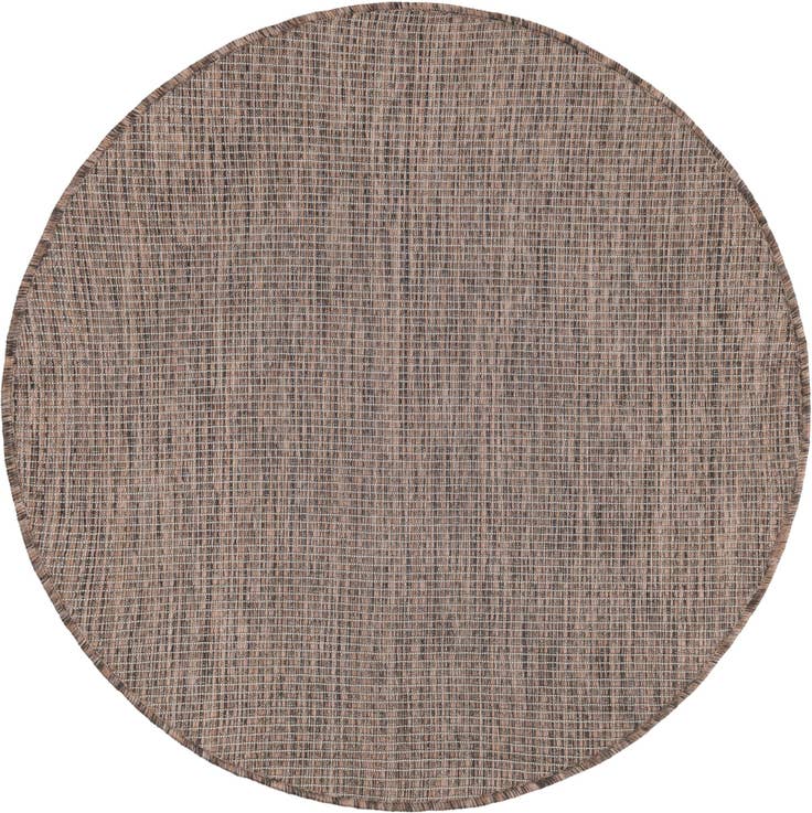 Detail image of 3' 1 x 3' 1 Easy-Clean Solid Indoor / Outdoor Round Rug