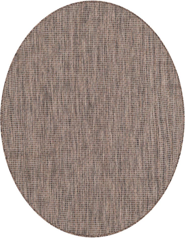 Detail image of 4' 1 x 4' 1 Easy-Clean Solid Indoor / Outdoor Round Rug