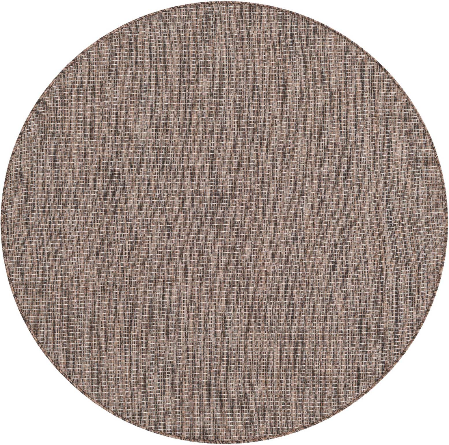 4' 1 x 4' 1 Easy-Clean Solid Indoor / Outdoor Round Rug