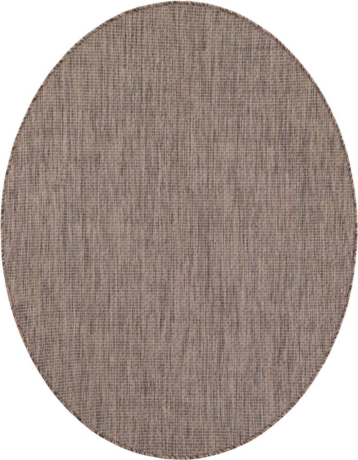 Detail image of 5' 3 x 5' 3 Easy-Clean Solid Indoor / Outdoor Round Rug