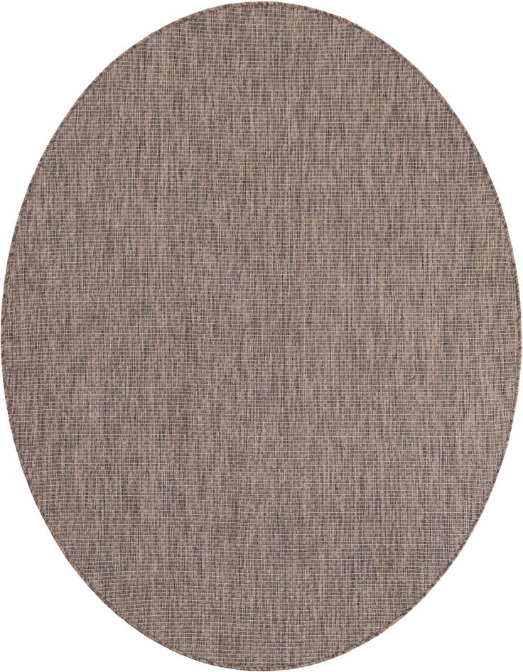 Detail image of 6' 1 x 6' 1 Easy-Clean Solid Indoor / Outdoor Round Rug