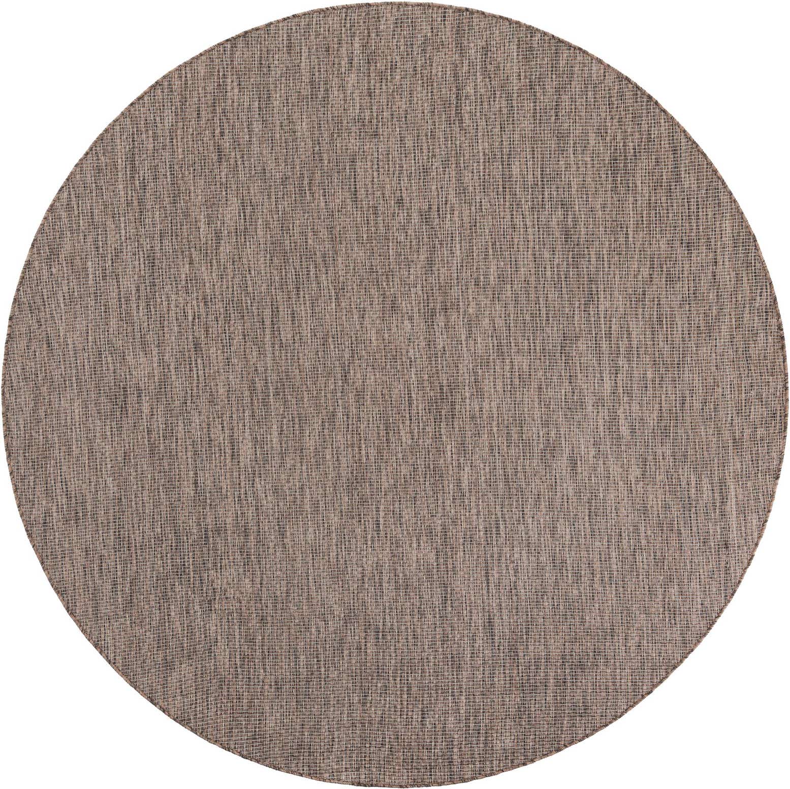 7' 10 x 7' 10 Easy-Clean Solid Indoor / Outdoor Round Rug