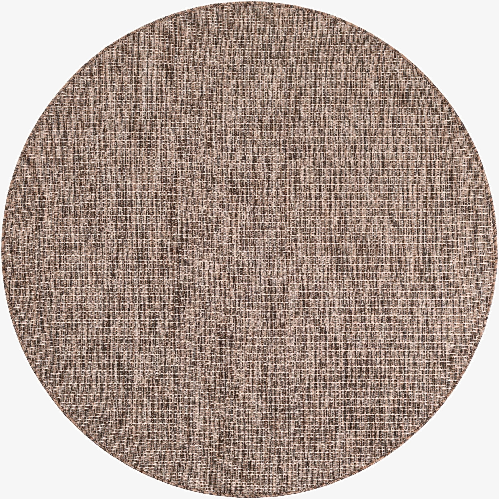 6' 1 x 6' 1  Washable Solid Indoor / Outdoor Round Rug