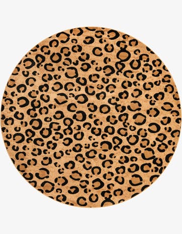 Light Brown Savannah Round Rug