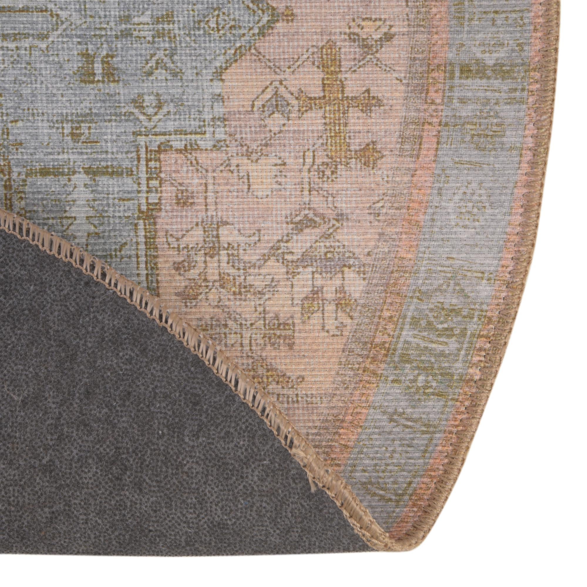 7' 6 x 7' 6 Washable Timeless Round Rug