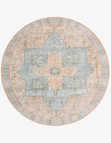 Light Brown Timeless Round Rug