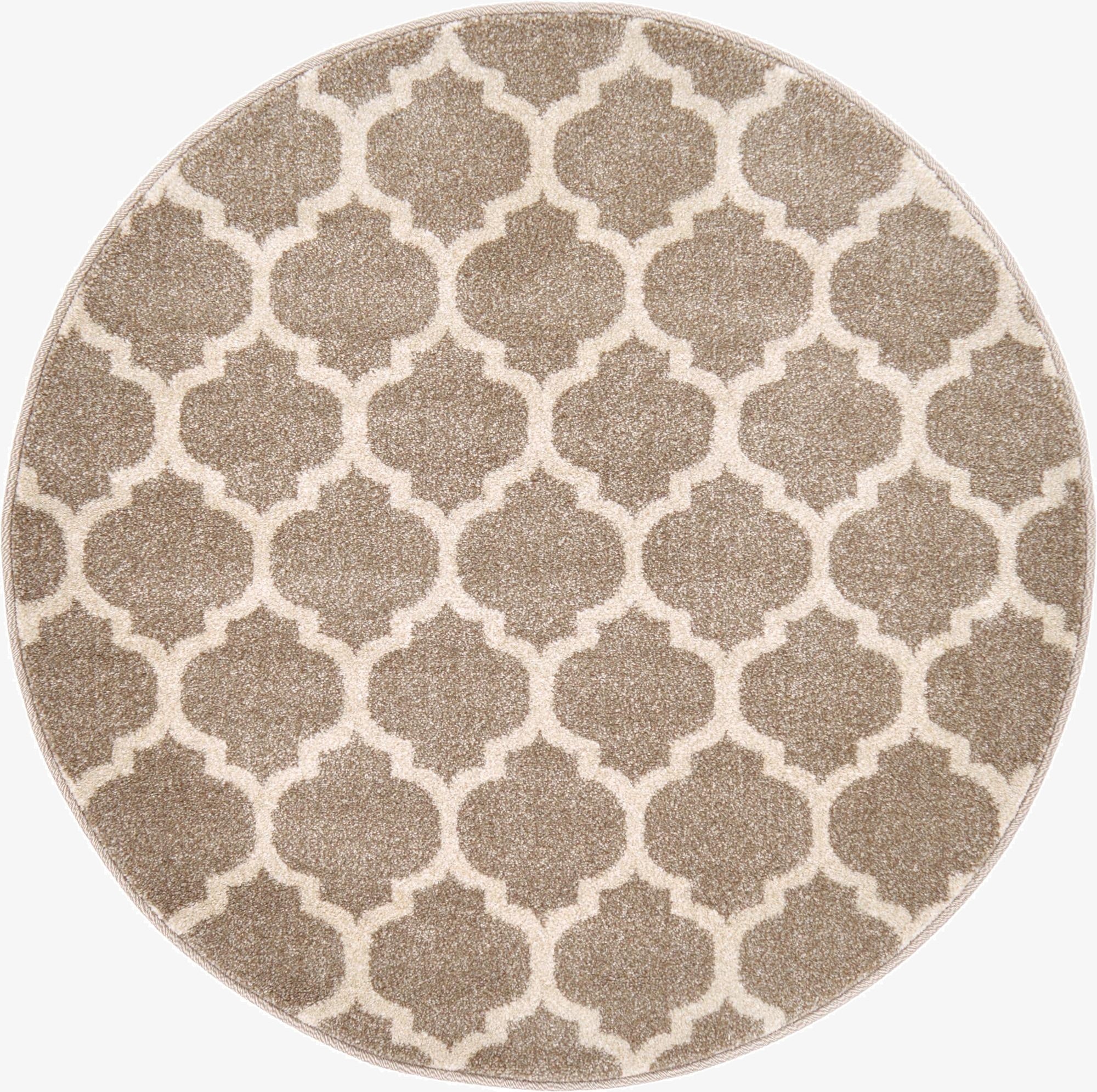 3' x 3' Trellis Round Rug