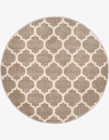 3' x 3' Trellis Round Rug