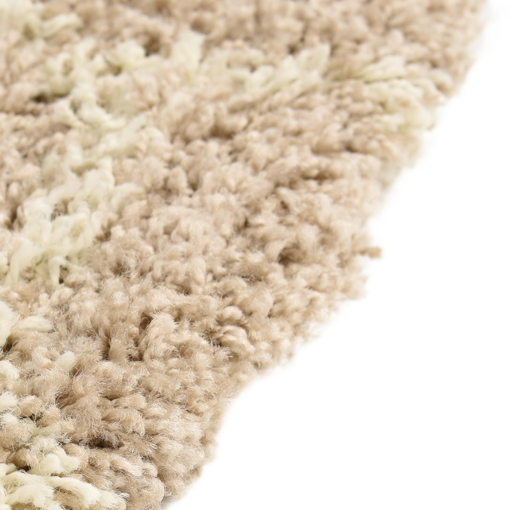 5' 3 x 5' 3 Trellis Shag Round Rug