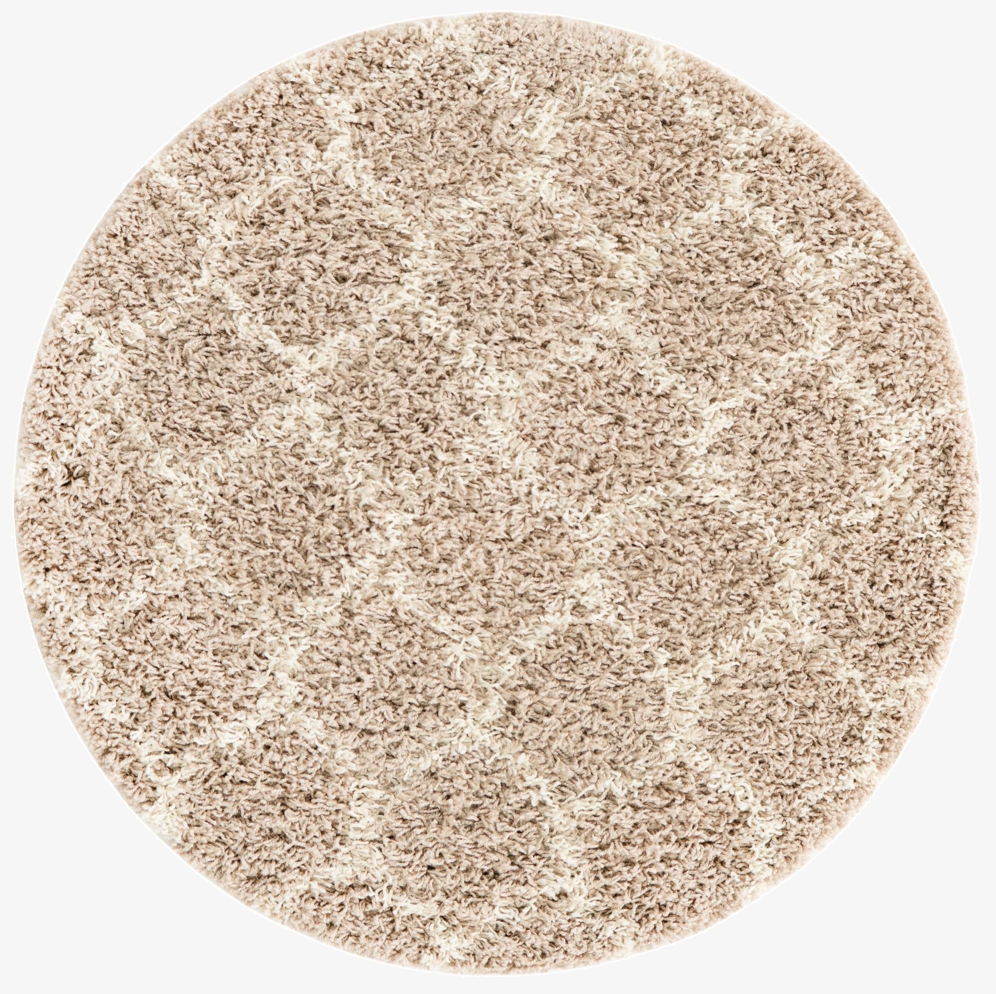 3' 3 x 3' 3 Trellis Shag Round Rug