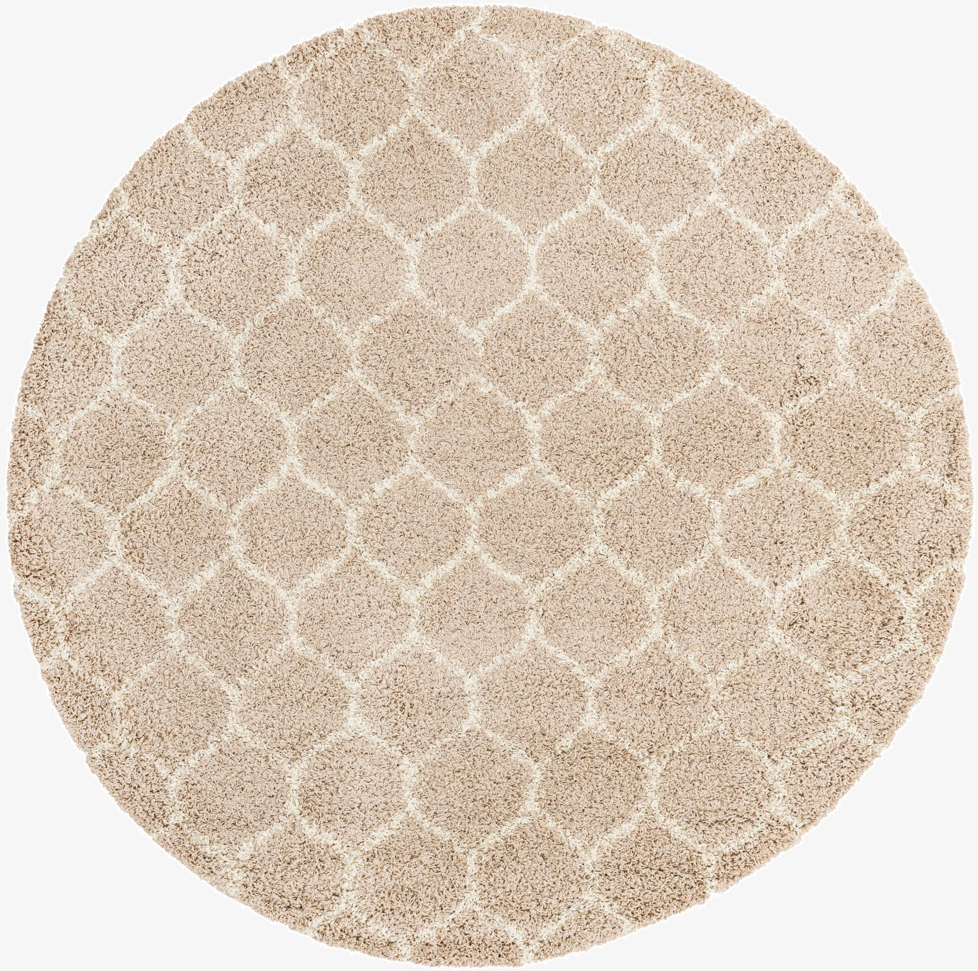 Primary image 7' 10 x 7' 10 Trellis Shag Round Rug