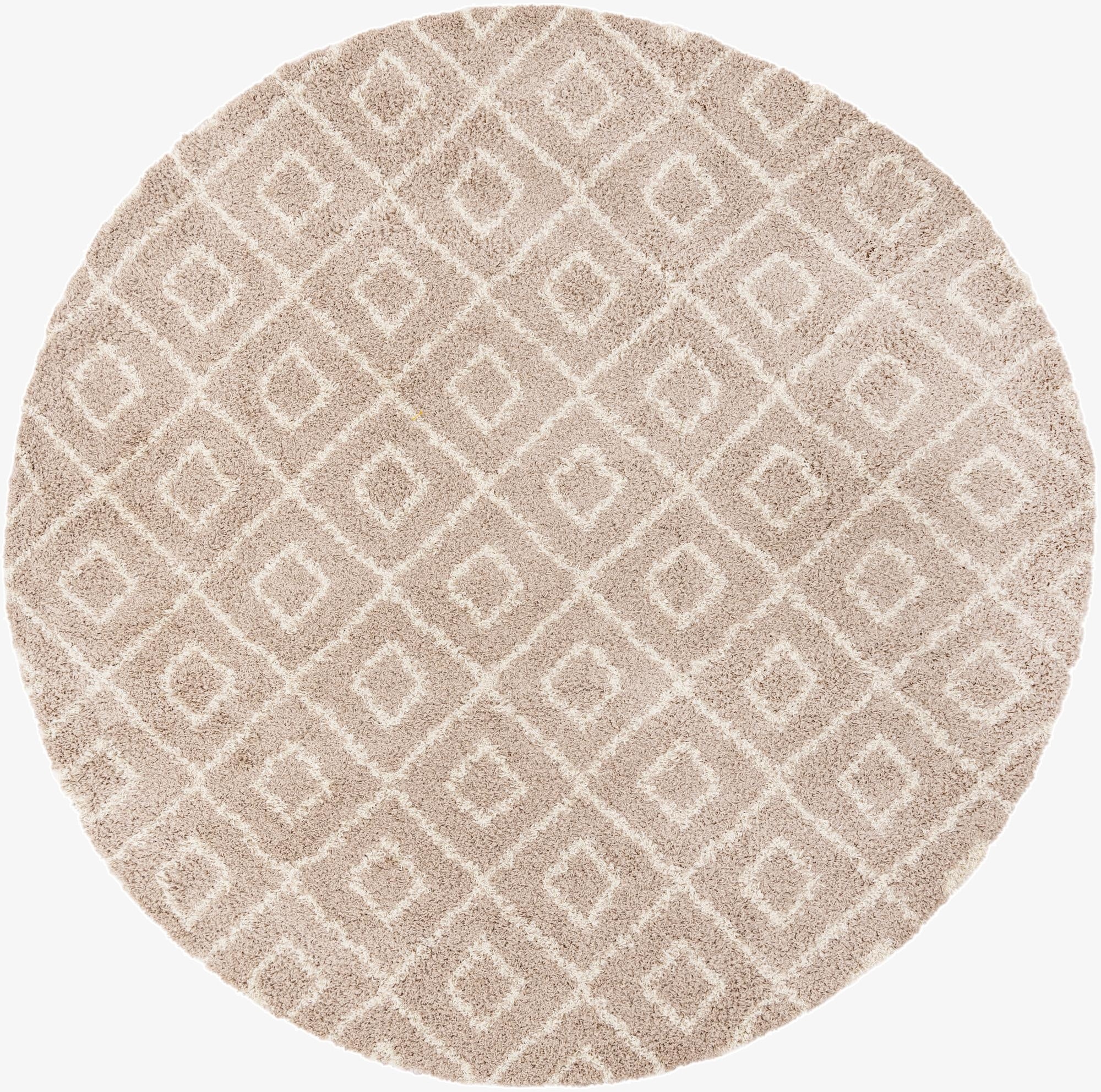 10' x 10' Trellis Shag Round Rug