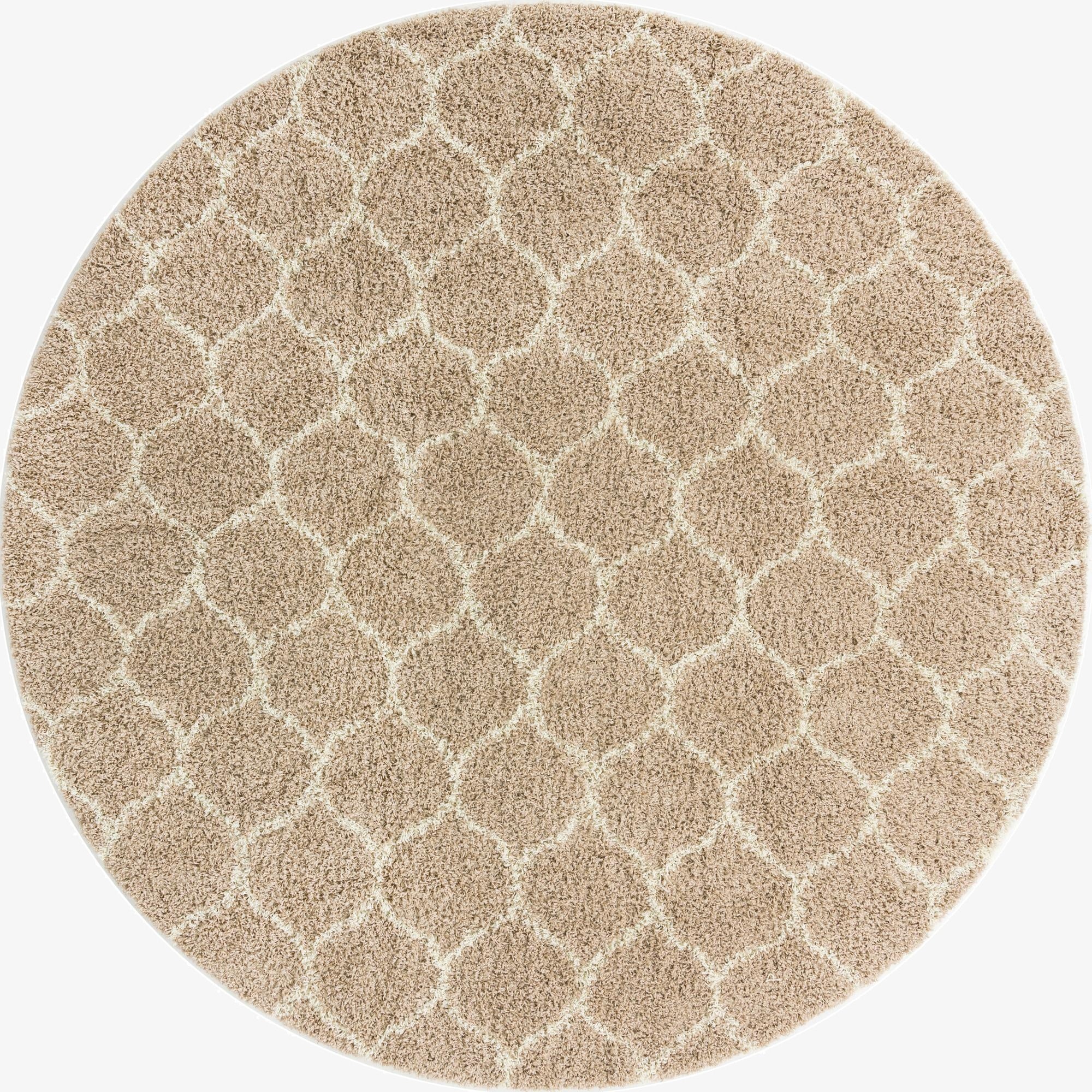 10' x 10' Trellis Shag Round Rug