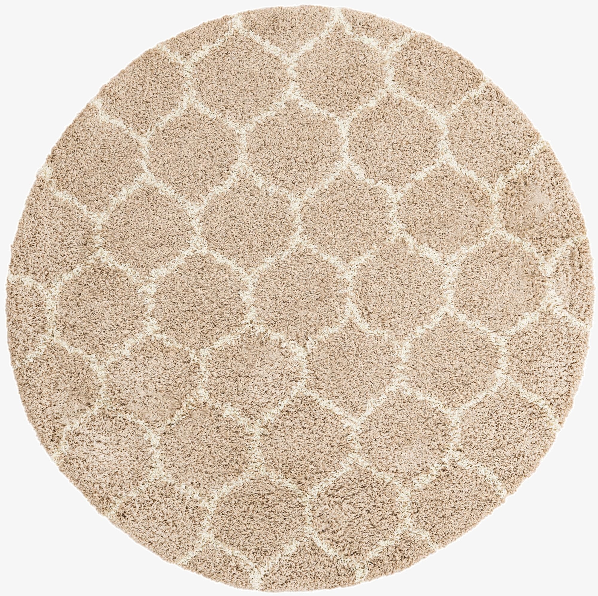 Primary image 6' x 6' Trellis Shag Round Rug