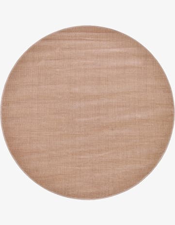 Light Brown Tribeca Round Rug