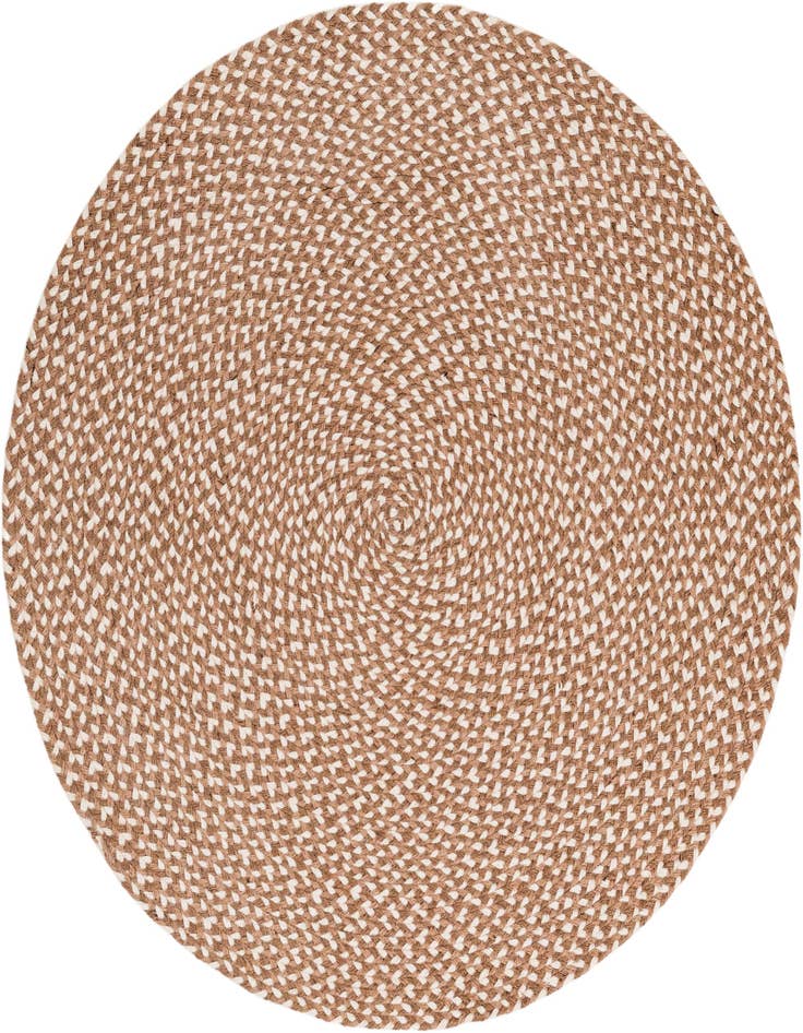 Detail image of 3' 1 x 3' 1  Hand Tweed Braided Jute Round Rug