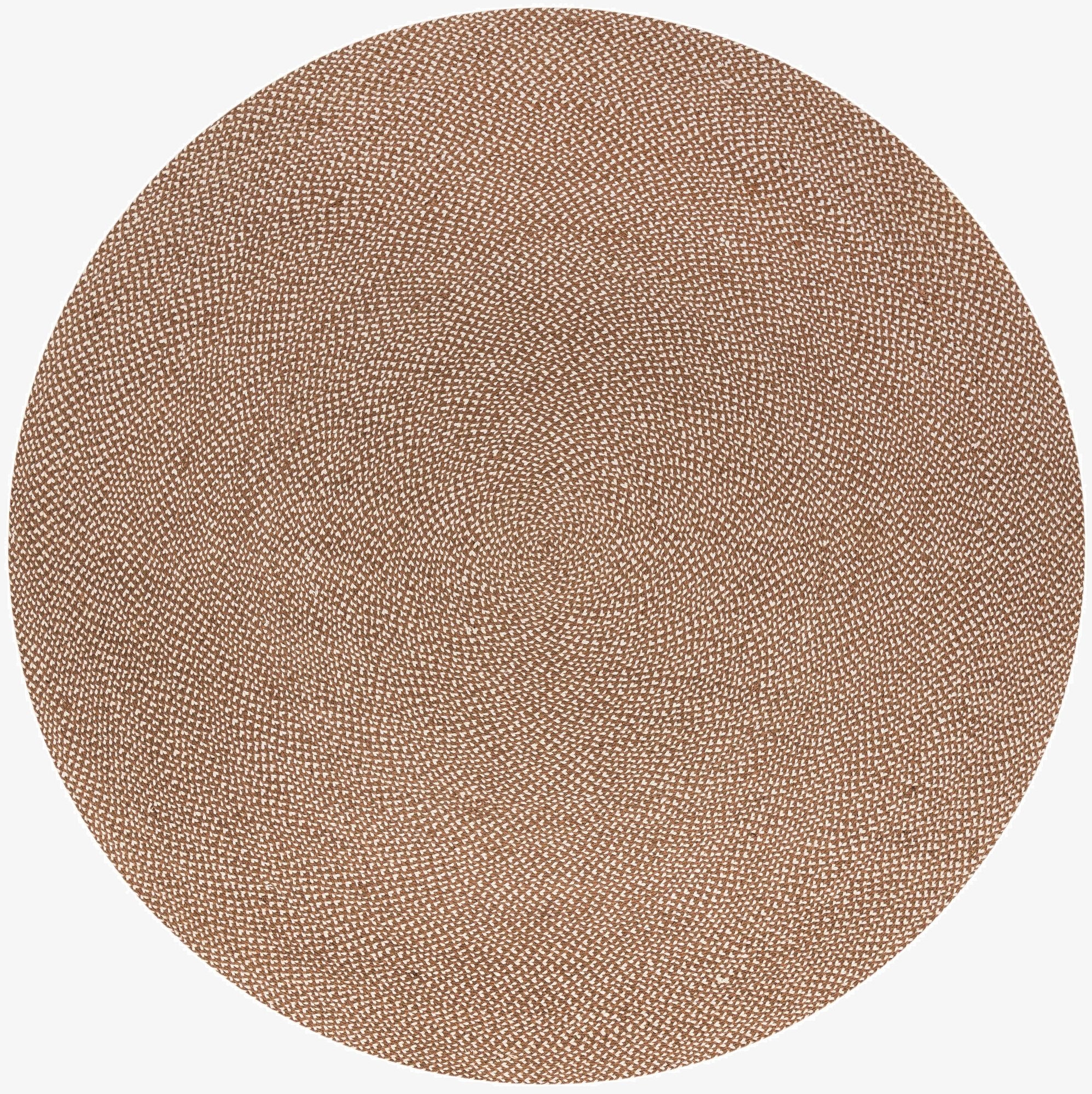 10' x 10'  Hand Tweed Braided Jute Round Rug