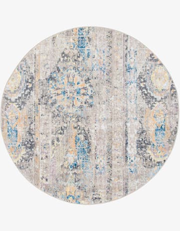 Light Brown Vega Round Rug