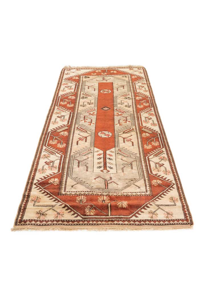 4' x 7' 8 Hand Knotted Anatolian Wool Runner Rug